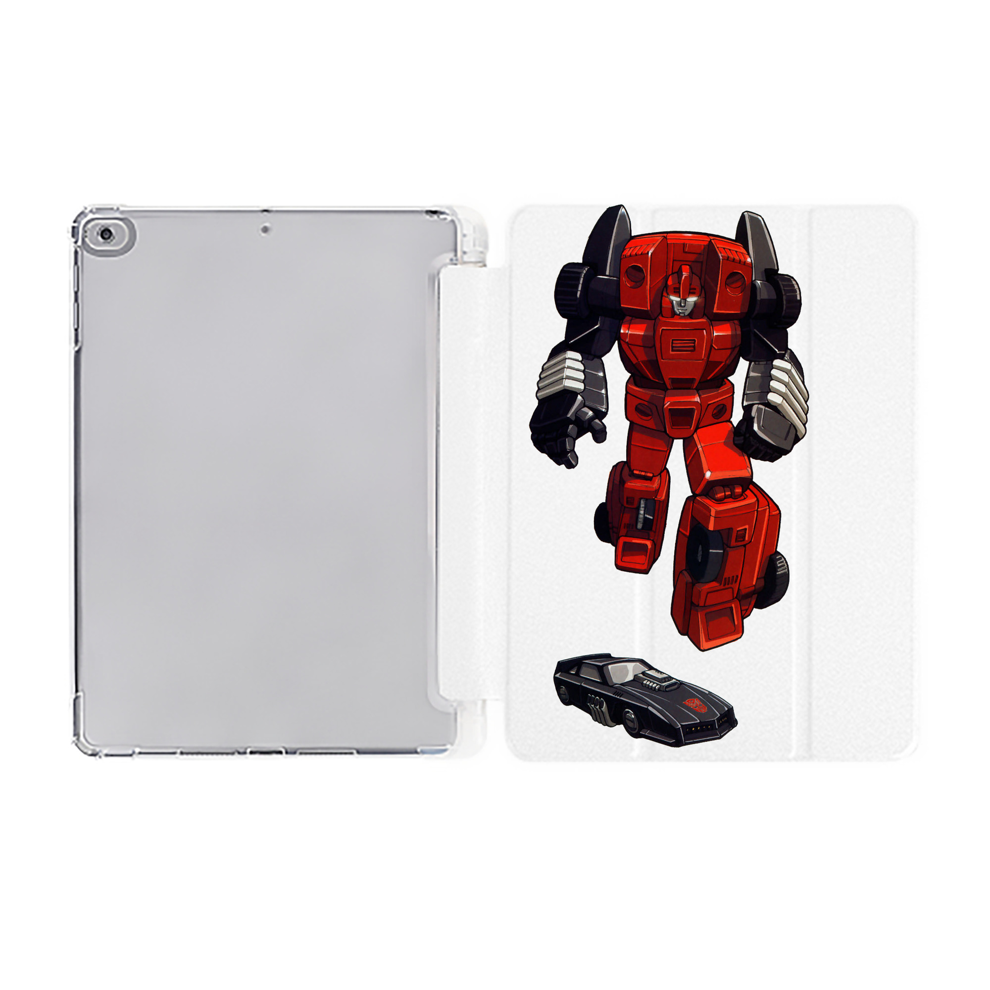 （画像用）  IPad ケース ペン収納付き 三つ折りスタンド PUレザー×シリコン 対応機種9.5/10.5/10.9インチ